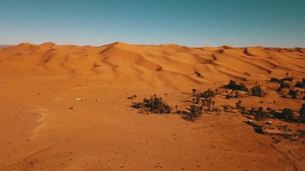 Imágenes Vista Aérea Del Desierto Del Sahara Cerca Taghit Argelia — Vídeos de Stock