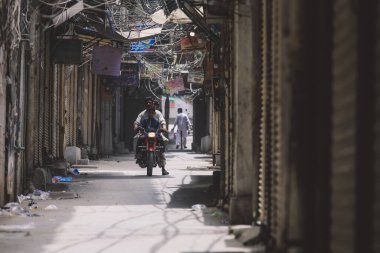 Peşaver Şehir Merkezi Günlük Yaşam Görünümü İnsansız Sokaklar, Pakistan