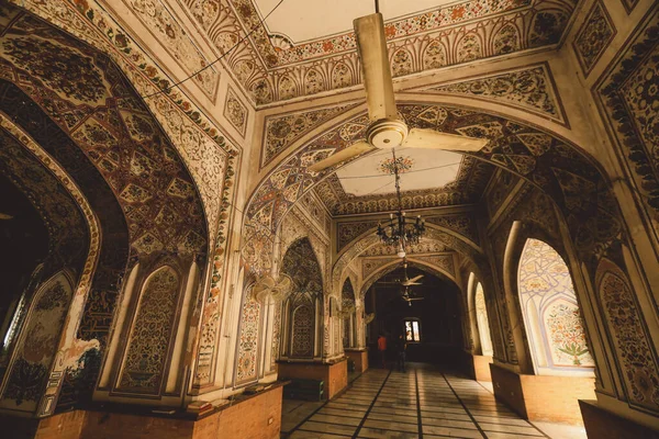 Interieur Gezicht Een Oude Mahabat Khan Moskee Peshawar Pakistan — Stockfoto