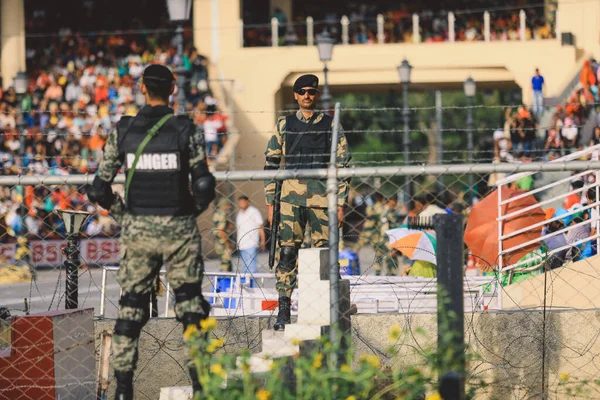 Wagah Border Pakistan Juillet 2022 Soldat Pakistanais Portant Des Lunettes — Photo