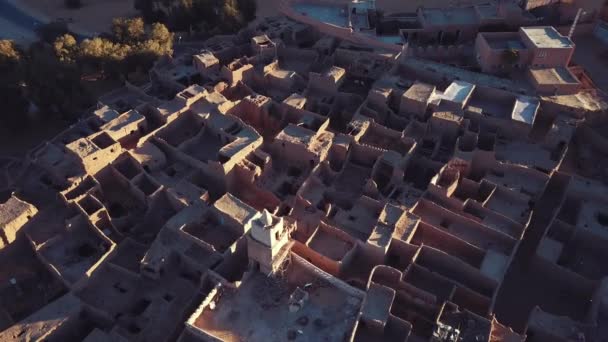 Imágenes Vista Aérea Del Auténtico Taghit Antiguo Desierto Del Sahara — Vídeos de Stock