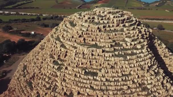 Footage Aerial View Royal Mausoleum Mauretania Algeria — Stock Video