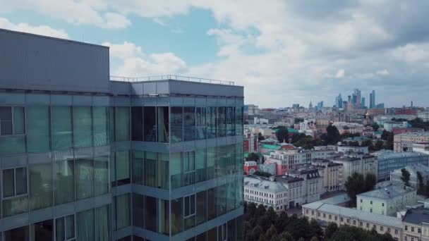 Panorama Aereo Del Centro Mosca Russia — Video Stock
