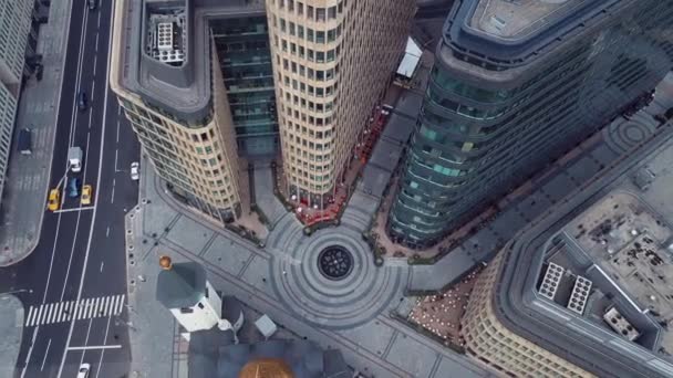 Luchtfoto Panorama Van Het Centrum Van Moskou Rusland — Stockvideo