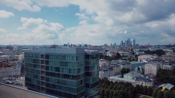Panorama Aéreo Del Centro Moscú Rusia — Vídeos de Stock