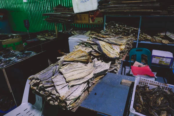 Pescado Seco Fresco Venta Mercado Local Maldivas Male City Maldivas — Foto de Stock