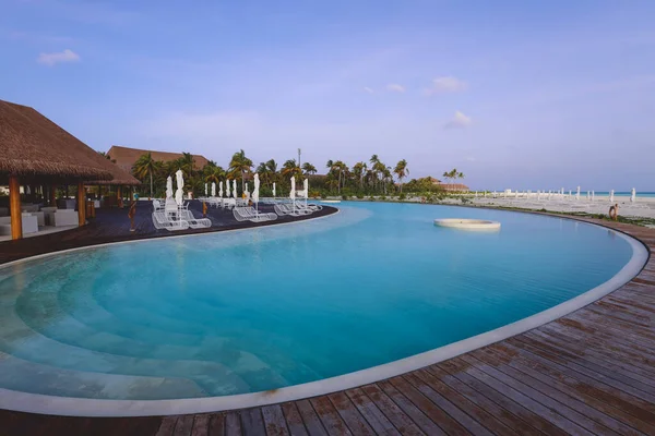 Luxury Seaside View Maldivian Ocean Villas Heart Indian Ocean Μαλδίβες — Φωτογραφία Αρχείου