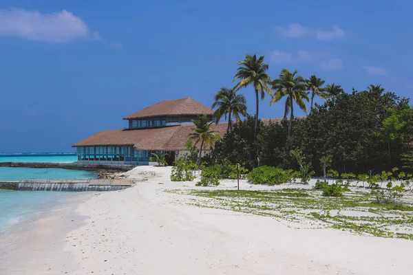Luxury Seaside View Maldivian Ocean Villas Heart Indian Ocean Μαλδίβες — Φωτογραφία Αρχείου