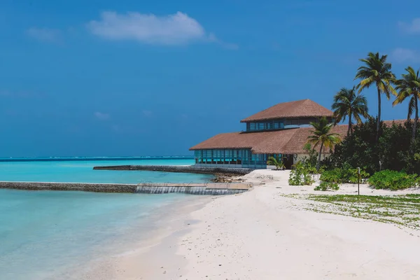 Luxury Seaside View Maldivian Ocean Villas Heart Indian Ocean Μαλδίβες — Φωτογραφία Αρχείου