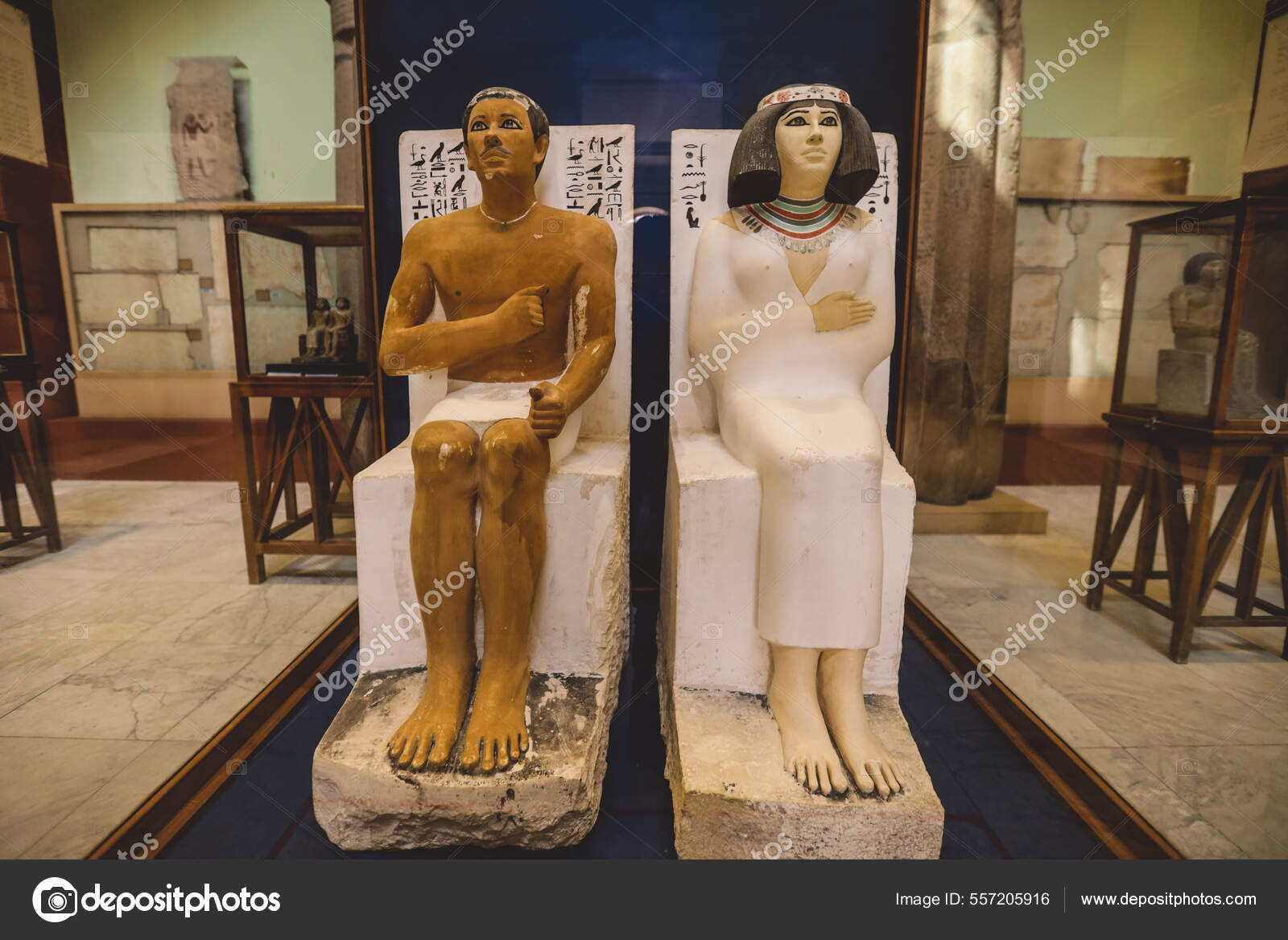 古代エジプトの巨石像カイロエジプト博物館 中東で最も古い考古