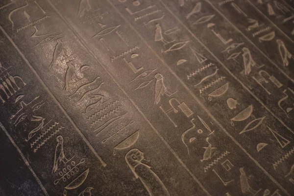 Cairo Egypt November 2021 Ancient Egyptian Plates Walls Carrying Hieroglyphics — Stock Photo, Image