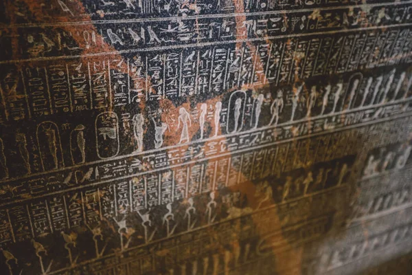 Kairo Ägypten November 2021 Altägyptische Platten Und Mauern Mit Hieroglyphen — Stockfoto