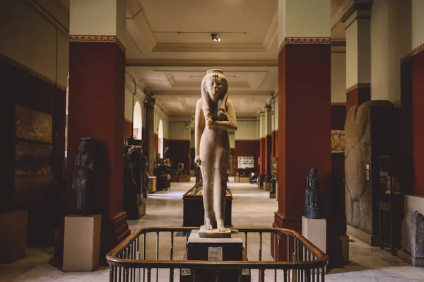 카이로 이집트 2021 중동에서 고고학 박물관인 카이로 이집트 박물관의 전시품 — 스톡 사진