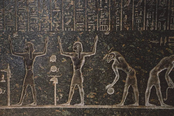 Kairo Egypten November 2021 Intressanta Antika Målningar Och Gravyrer Med — Stockfoto