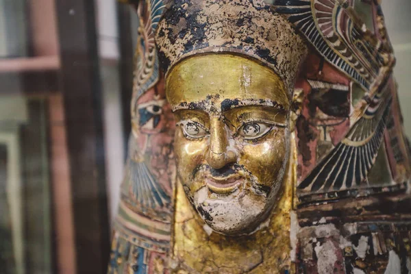 Cairo Egitto Novembre 2021 Veduta Vicino Delle Antiche Statue Pietra — Foto Stock