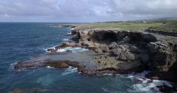 Vedute Aeree Dei Paesaggi Naturali Delle Barbados — Video Stock