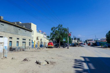 Berbera şehrinin etrafındaki Boş Somali Meydanı, Sokakları ve Binaları