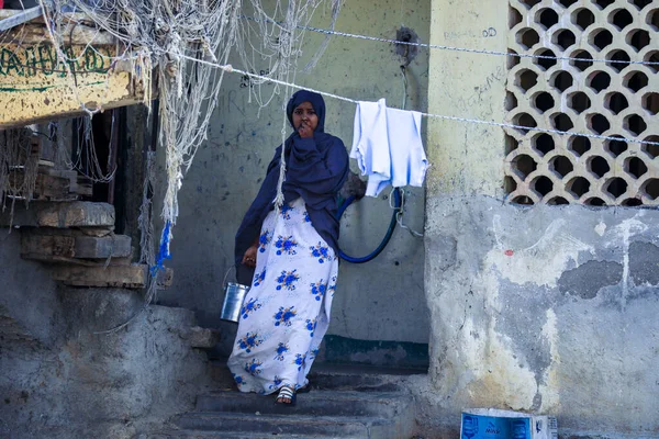 Berbera Somaliland November 2019 Місцеві Люди Вулицях Бербери — стокове фото