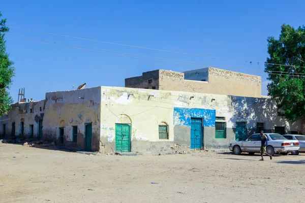 Berbera Somalilandia Noviembre 2019 Interesante Vista Una Antigua Arruinada Casa — Foto de Stock