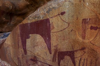 Laas Geel mağara oluşumlarının şaşırtıcı İç Görünüm Resimleri - Afrika Boynuzu, Somaliland 'daki bilinen en eski mağara resimleri