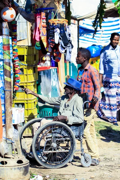 Hargeisa Somaliland Novembre 2019 Homme Fauteuil Roulant Dans Les Rues — Photo