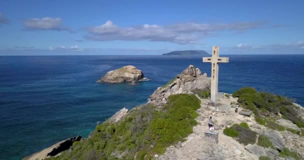 Vistas Aéreas Guadalupe Pointe Des Chateaux — Vídeos de Stock