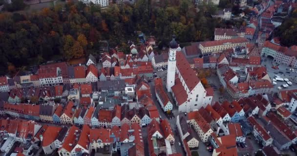 Landsberg Lech Aerial View — Stock video