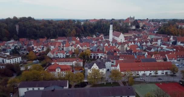 Landsberg Lech Airial View — ストック動画