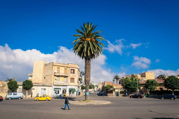 Asmara Eritre Kasım 2019 Güneşli Gün Başkent Sokakları Binaları Görünümü — Stok fotoğraf