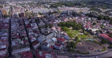 Pointe-a-Pitre, Guadeloupe Adası 'nın hava manzarası