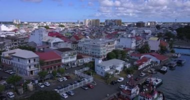 Pointe-a-Pitre, Guadeloupe Adası 'nın hava manzarası