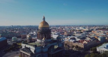 Yazın St. Petersburg 'un merkezindeki hava manzarası