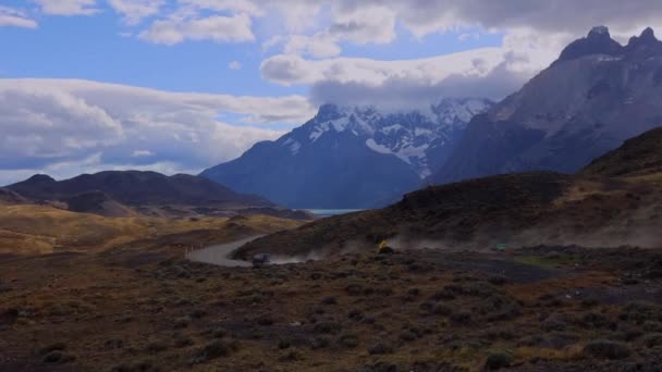 Εθνικό Πάρκο Torres Del Paine Στη Χιλή — Αρχείο Βίντεο