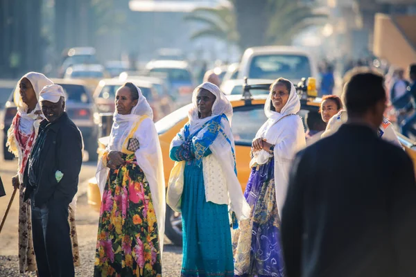 Asmara Eritrea November 2019 Local People Asmara Streets — Stock Photo, Image