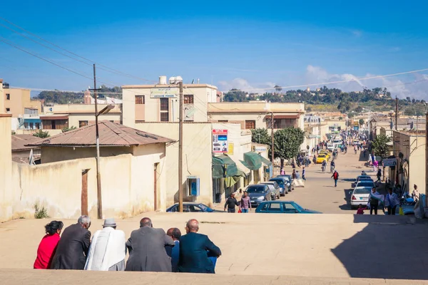 エリトリアのアスマラ 11月2 2019 アスマラ通りの地元の人々 — ストック写真