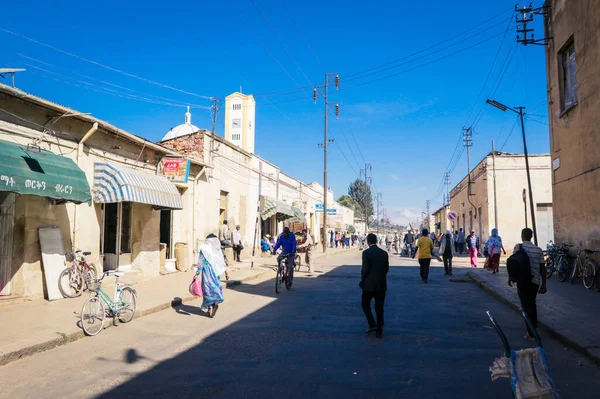 Asmara Eritre Kasım 2019 Asmara Caddelerindeki Yerel Halk — Stok fotoğraf