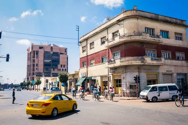 Asmara Eritre Kasım 2019 Asmara Merkez Caddesi Ndeki Yerel Halkın — Stok fotoğraf