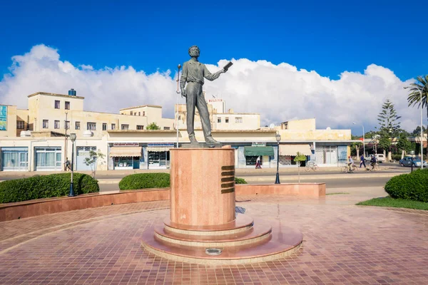 Asmara Eritrea November 2019 Statue Russian Writer Alexander Pushkin Central — стокове фото