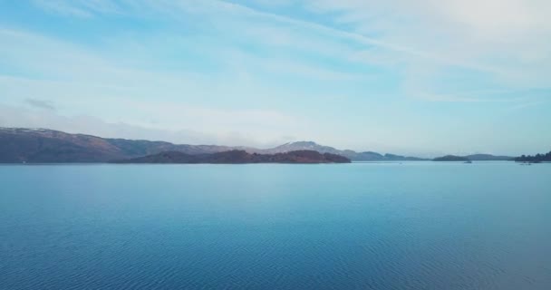 Αεροφωτογραφία Του Loch Lomond Nature Scotland — Αρχείο Βίντεο