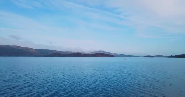 공중에서 Loch Lomond Nature Scotland — 비디오