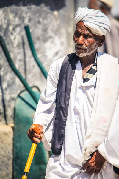 Keren Eritrea November 2019 Local Man Traditional Dress Keren Animal — стокове фото