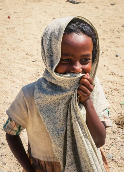 Керен Эритрея Ноября 2019 Года Милая Симпатичная Молодая Девушка Улыбается — стоковое фото