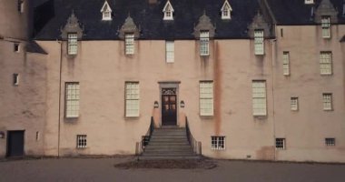 İskoçya 'daki Drum Castle' ın Aeril manzarası