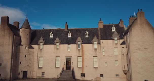 Luftaufnahme Von Drum Castle Schottland — Stockvideo