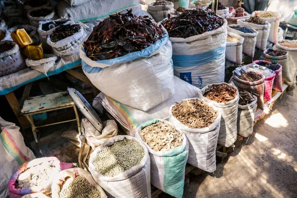 Keren Eritrea Noviembre 2019 Semillas Granos Mercado Local Alimentos Keren — Foto de Stock