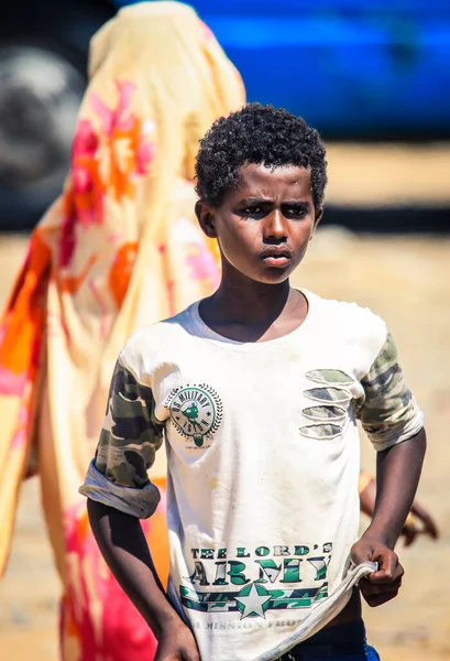 Erythrée Massawa Novembre 2019 Shirt Yong Local Boy Modern White — Photo