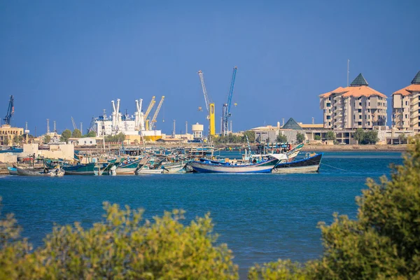 Nice View Blue Water Port Felwa Etria — стоковое фото
