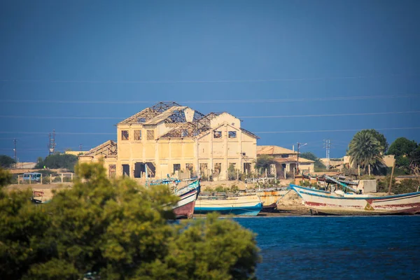 Nice View Blue Water Port Massawa Eritreia — Fotografia de Stock