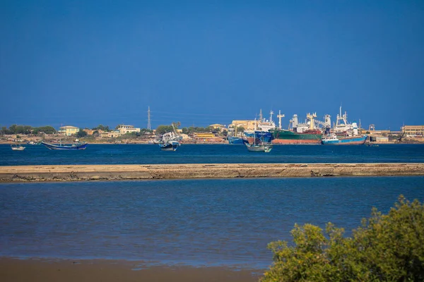 Schöner Blick Auf Den Blue Water Port Der Massawa Eritrea — Stockfoto