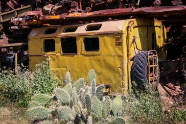 Asmara, Eritre 'deki Tank Mezarlığında Terk Edilmiş Ordu Tankları